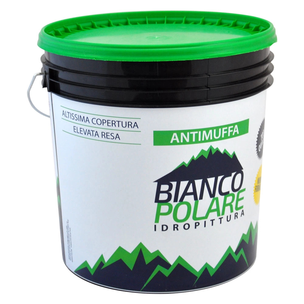 Idropittura Lavabile Antimuffa Traspirante Bianco Polare 4 Lt