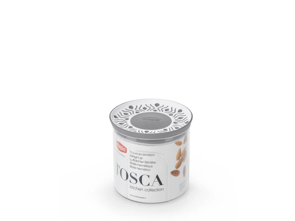 BARATTOLO TONDO 'TOSCA' grigio/bianco  - STEFANPLAST