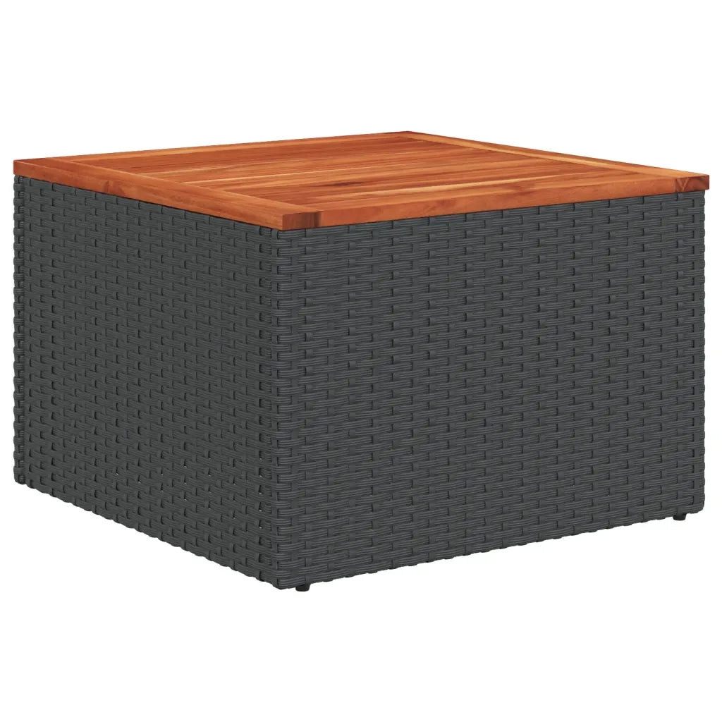 Set Divani da Giardino 10pz con Cuscini in Polyrattan Nero 3226315