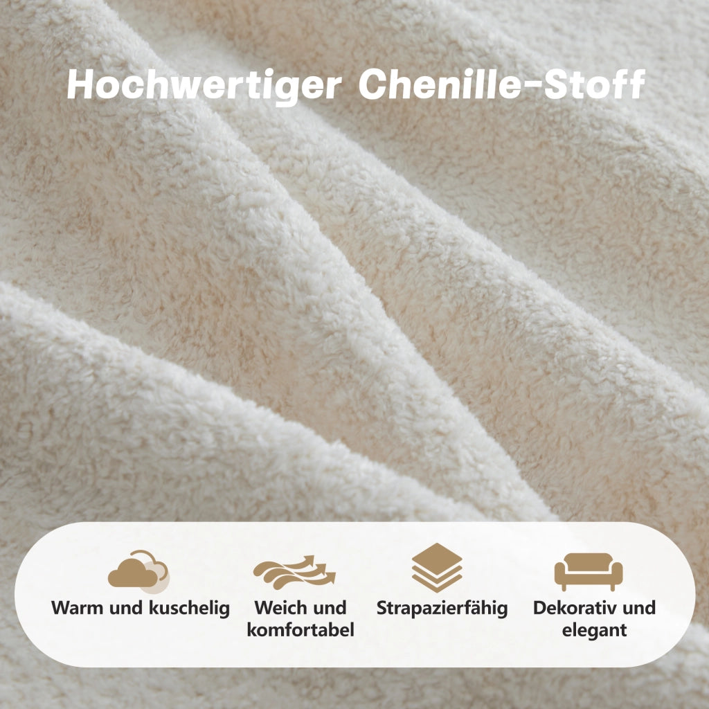 Divano Modulare 3 Posti con Braccioli ¨C MINIMAL ¨C Beige, Tessuto, Morbido