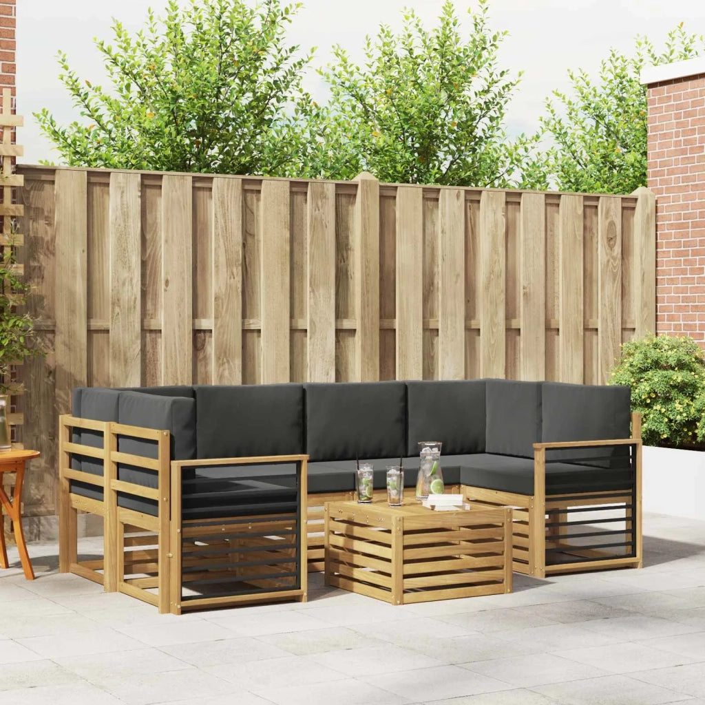 Set divani Legno di Acacia Massello 3391487