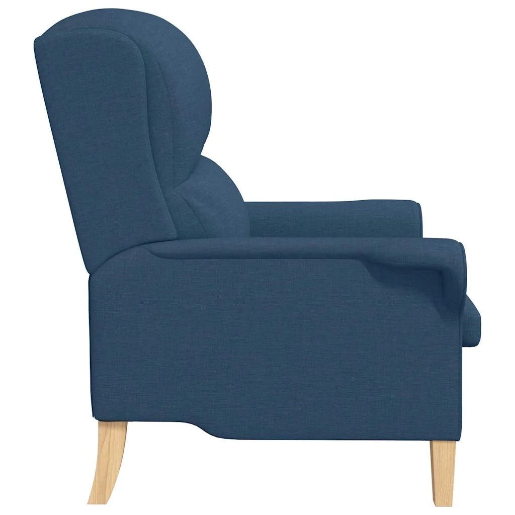 fauteuil Bleu tissu