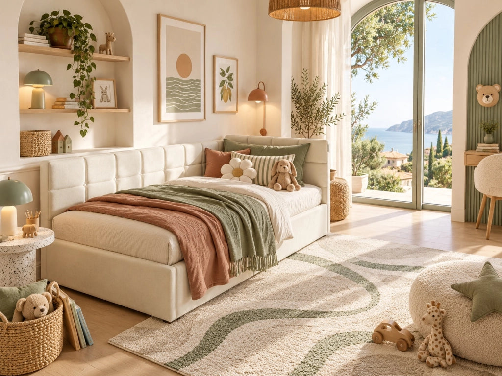 Divano letto singolo 90x200 con luce LED;Letto singolo Angolare con contenitore idraulico;letto imbottito con testiera;letto con rete a doghe;Velluto