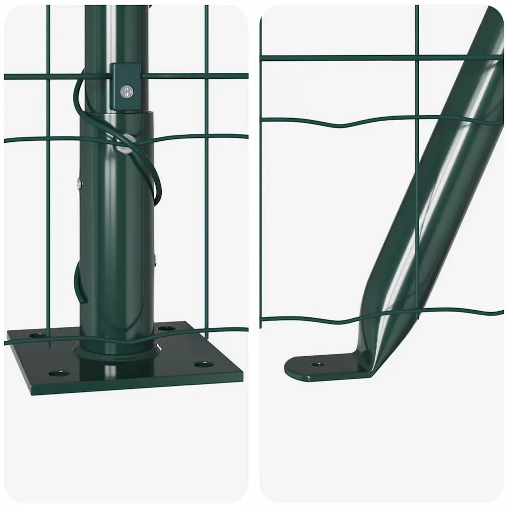 Recinzione con Posto Verde 0,6 x 50 m Acciaio e PVC 3350890