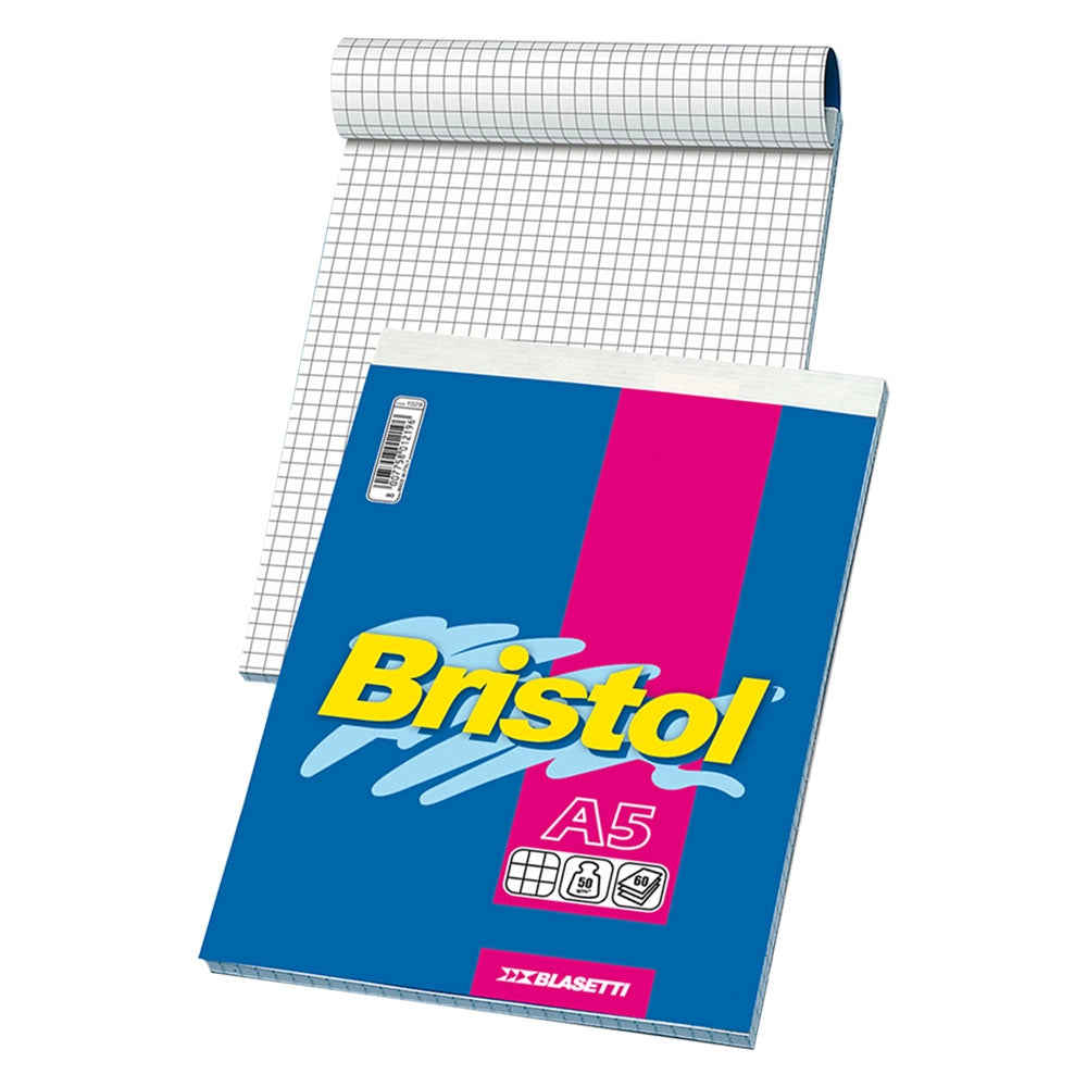 BLOCCO NOTE 'BRISTOL' formato A5 - 60 fogli  - BLASETTI