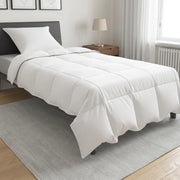 Set di Piumoni 2 pz 137 x 200 cm Tutte le stagioni Bambù Bianco 3438100