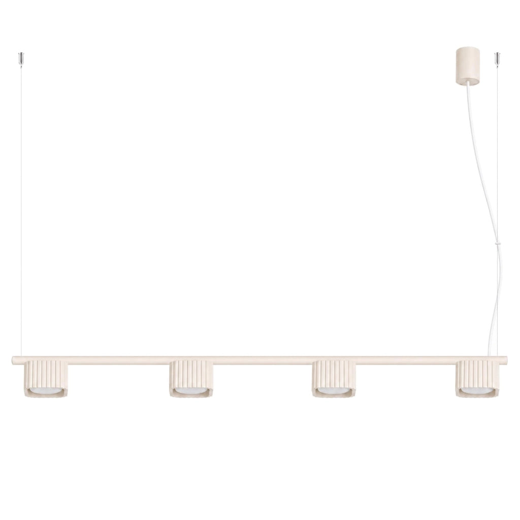 Lampadario RIFF 4 beige Gx53