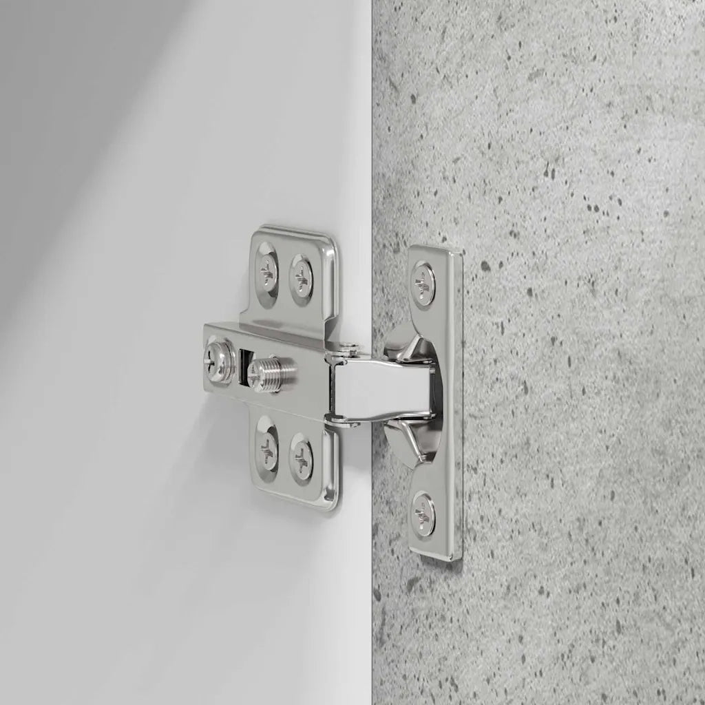 Armadio pensile Grigio Cemento e Bianco 40 x 31 x 80 cm 884261
