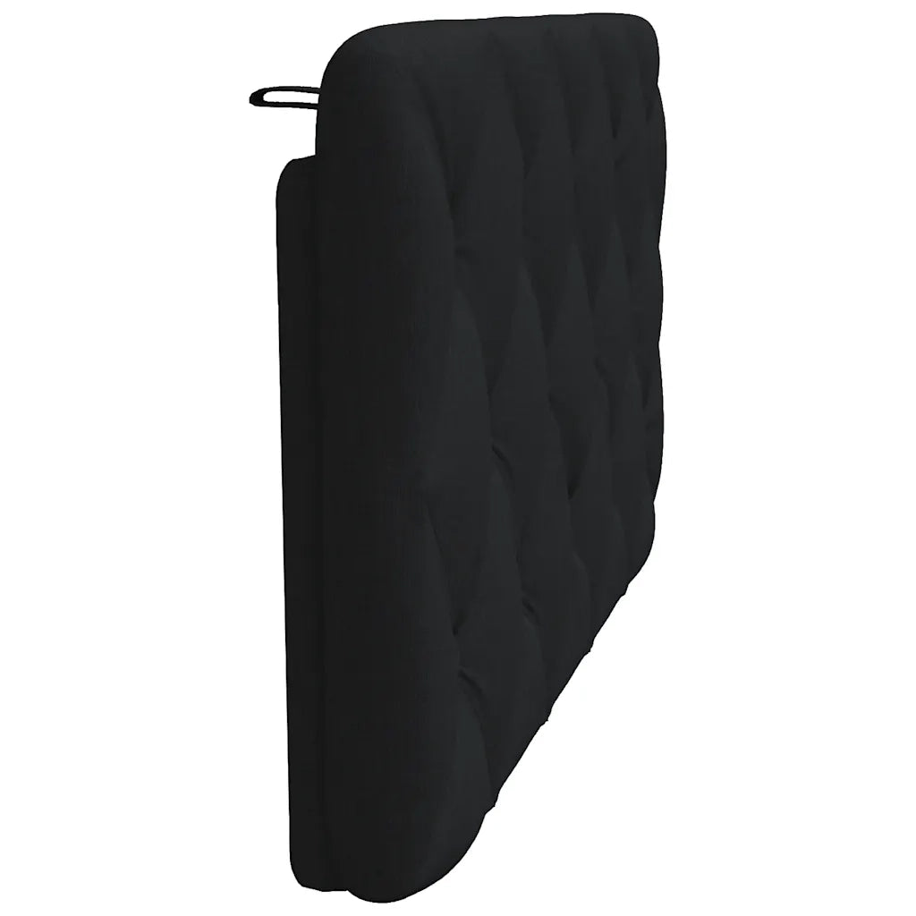 Coussin de tête de lit noir 100 cm tissu