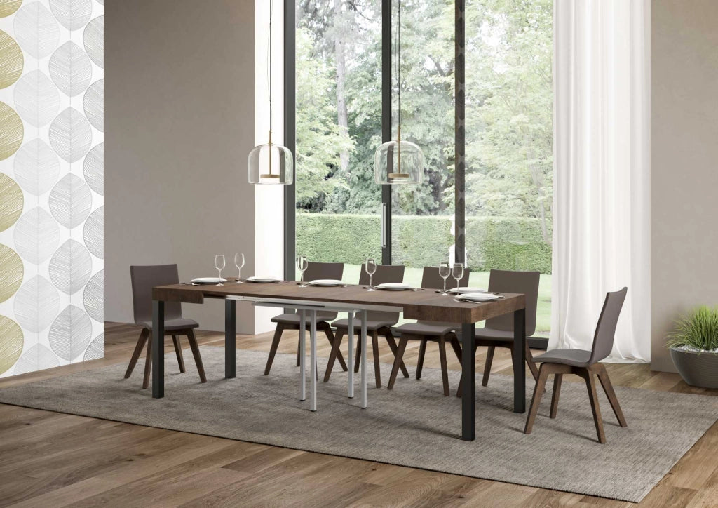 Tavolo Allungabile 90-246x90x77 cm Everyday Noce
