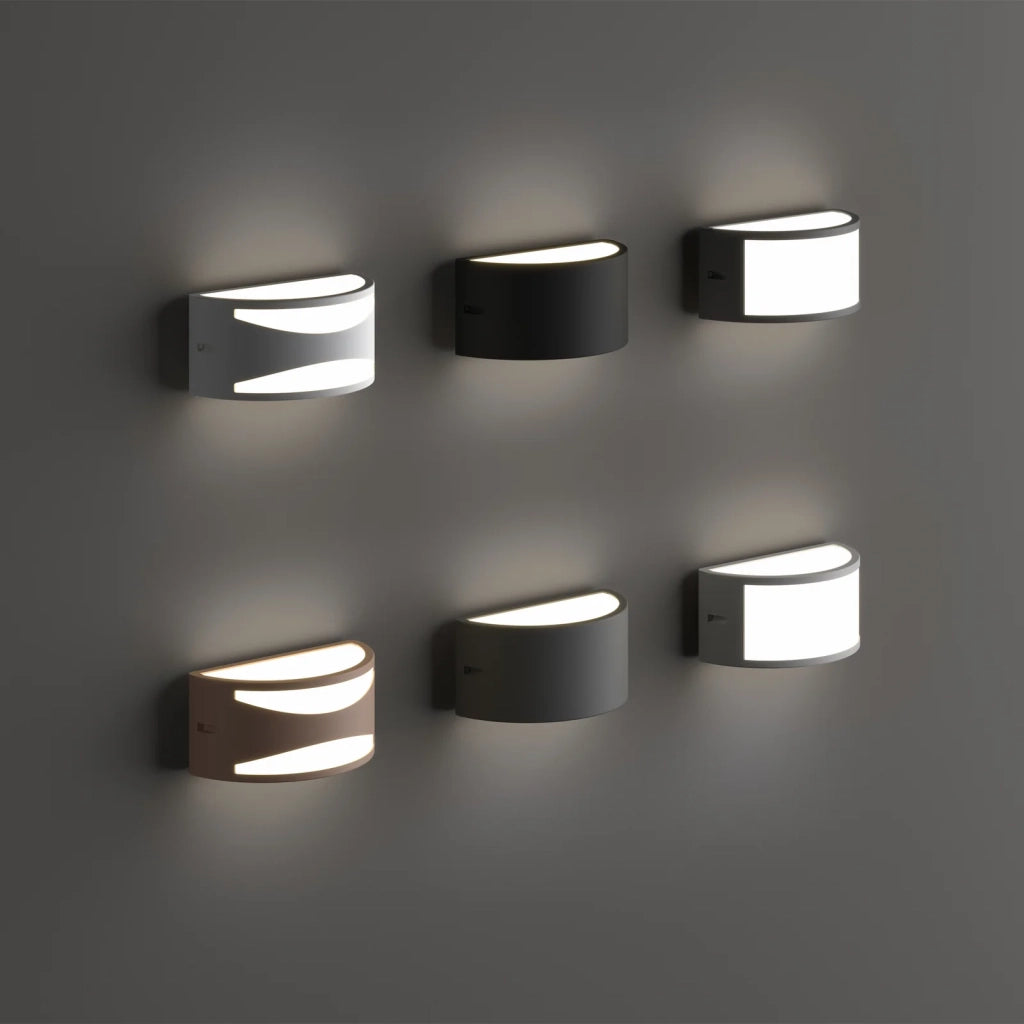 Applique REX-2 E27 Grigio IP44 Dimmerabile Alluminio Ideal Lux