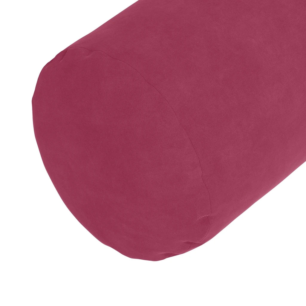 Cuscini a rullo 2 pcs Rosso Vino Ø 25 x 70 cm Tessuto in Cords 42014333