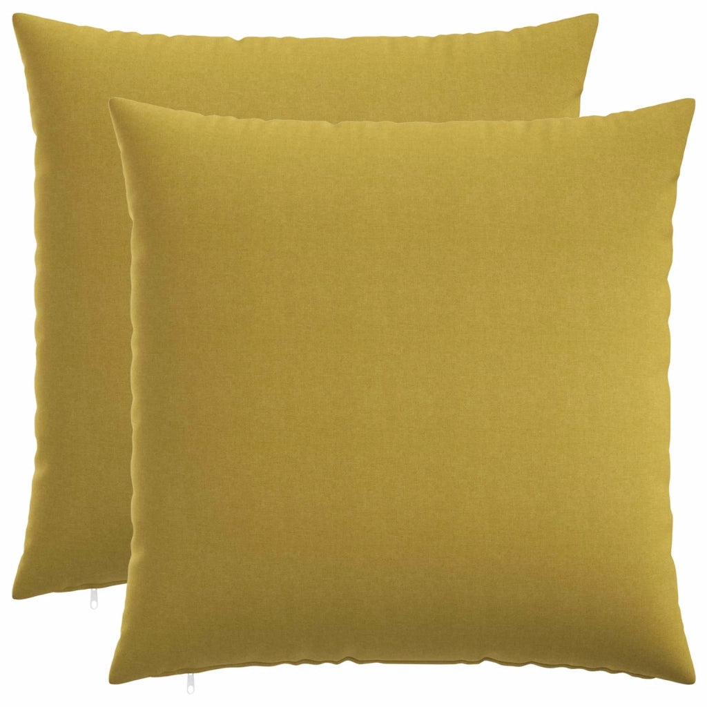 Federa 2 pz HEERLEN Verde chiaro 55 x 55 cm Tessuto 912215
