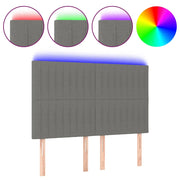 Testiera | Testata a LED GrigioScuro 144x5x118/128cm inTessuto