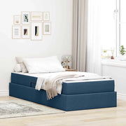 Letto con contenitore e materasso Blu 90 x 200 cm Poliestere 3399639