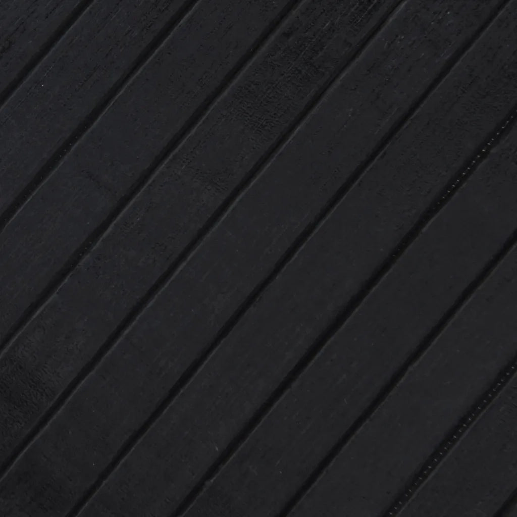 Tappeto Rettangolare Nero 60x300 cm in Bambù 376840