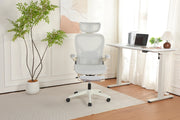 Sedia da ufficio ergonomica con schienale rete ¨C Minimal ¨C grigio