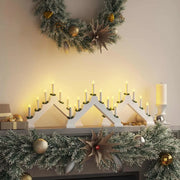 Ponte con Candele di Natale 3 pz 7 LED Bianco caldo 42019704