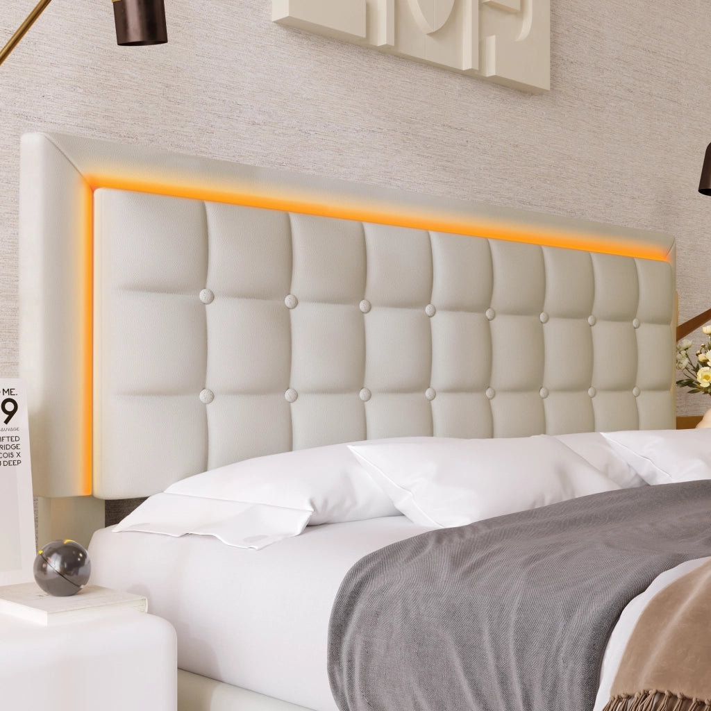 Letto matrimoniale contenitore 160x200 cm con materasso e LED