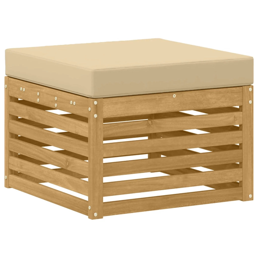 Set di divani da esterno 8 pcs Bianco e Beige 3392298