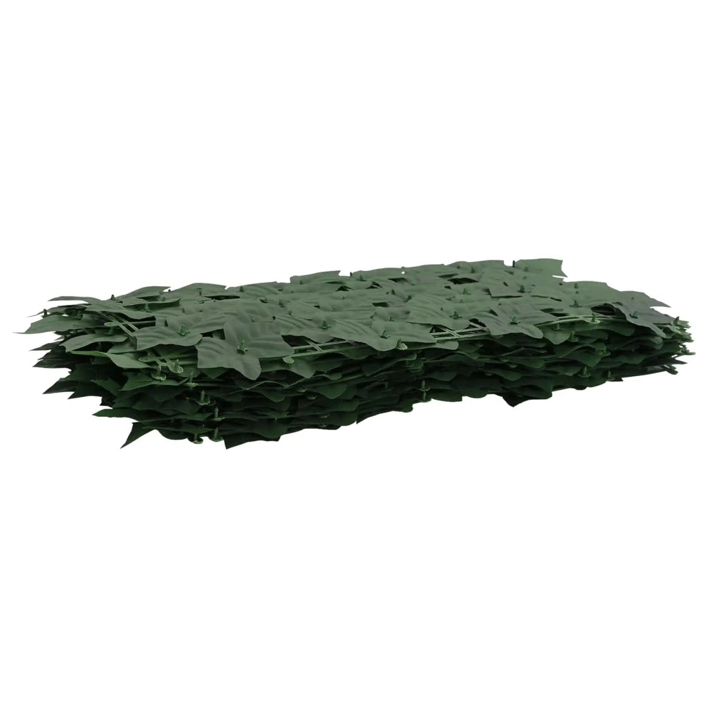 Paravento da Balcone | Schermo per balcone con foglie Verde Scuro 300 x 150 cm