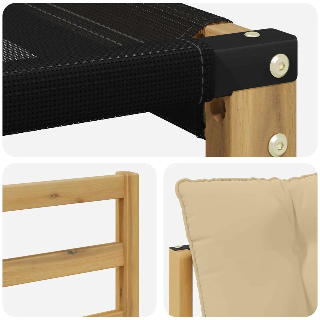 Set di divani da esterno 6 pz Bianco e Beige 3388603