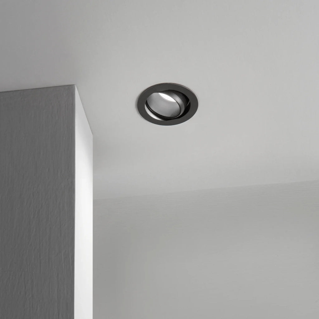 Faretto Quark 9W Luce Calda 3000K Finitura Nera Ideal Lux