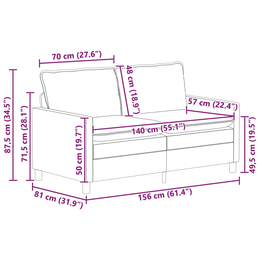 Set di divani 2 pcs Grigio Scuro Velluto 3417146