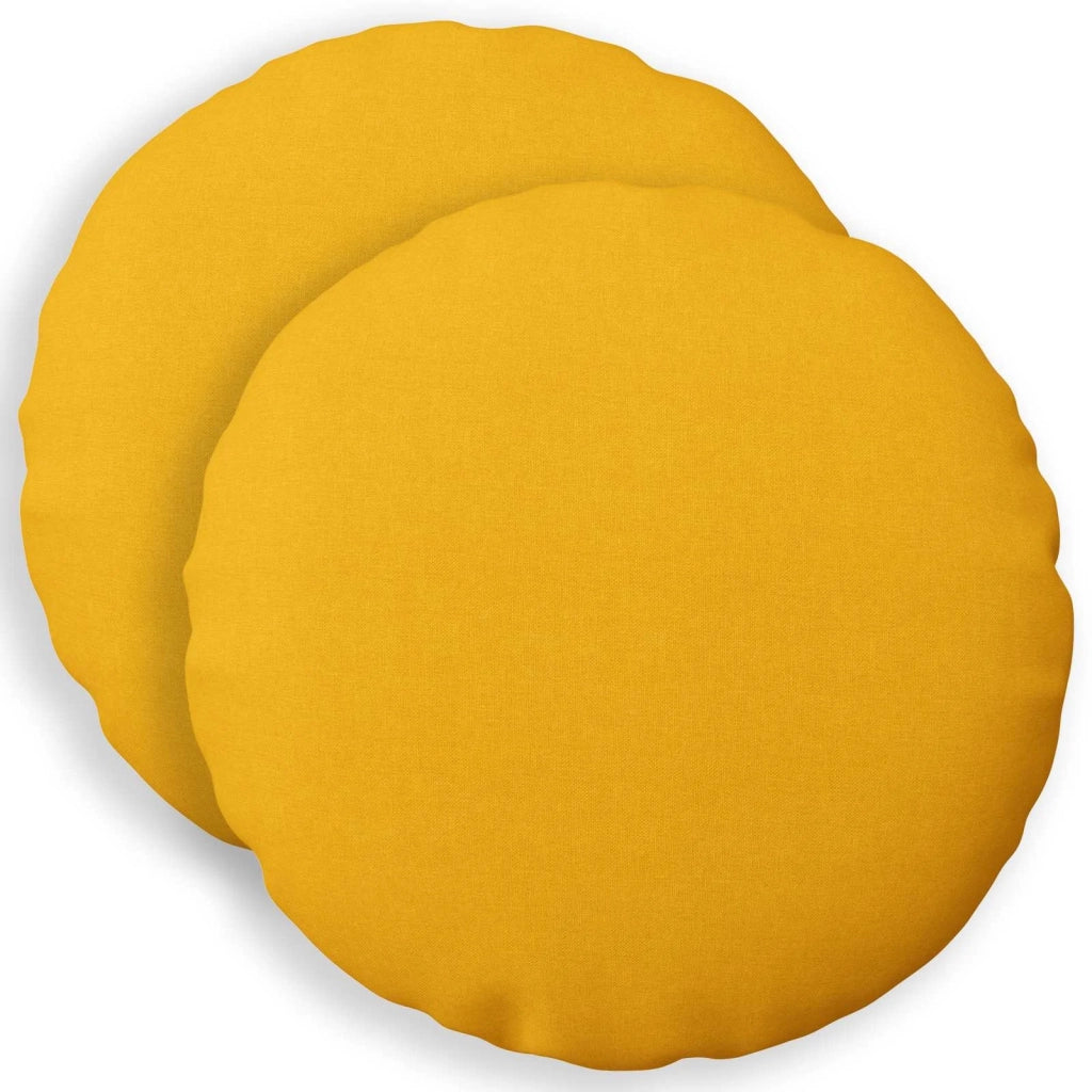 Cuscino con cuscino HEERLEN 2 pz Giallo Chiaro Tessuto 928677