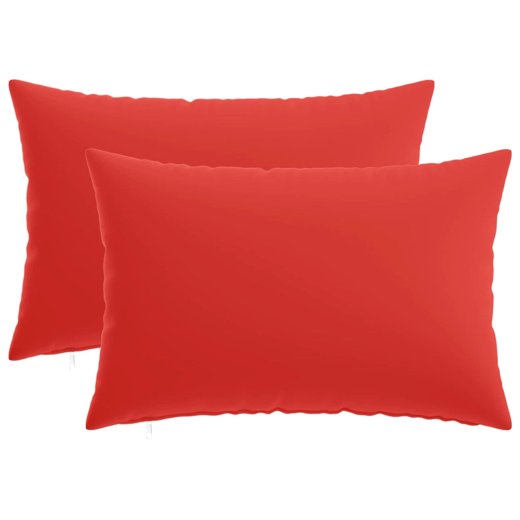 Cuscino con cuscino HEERLEN 2 pz Rosso Poliestere 923985