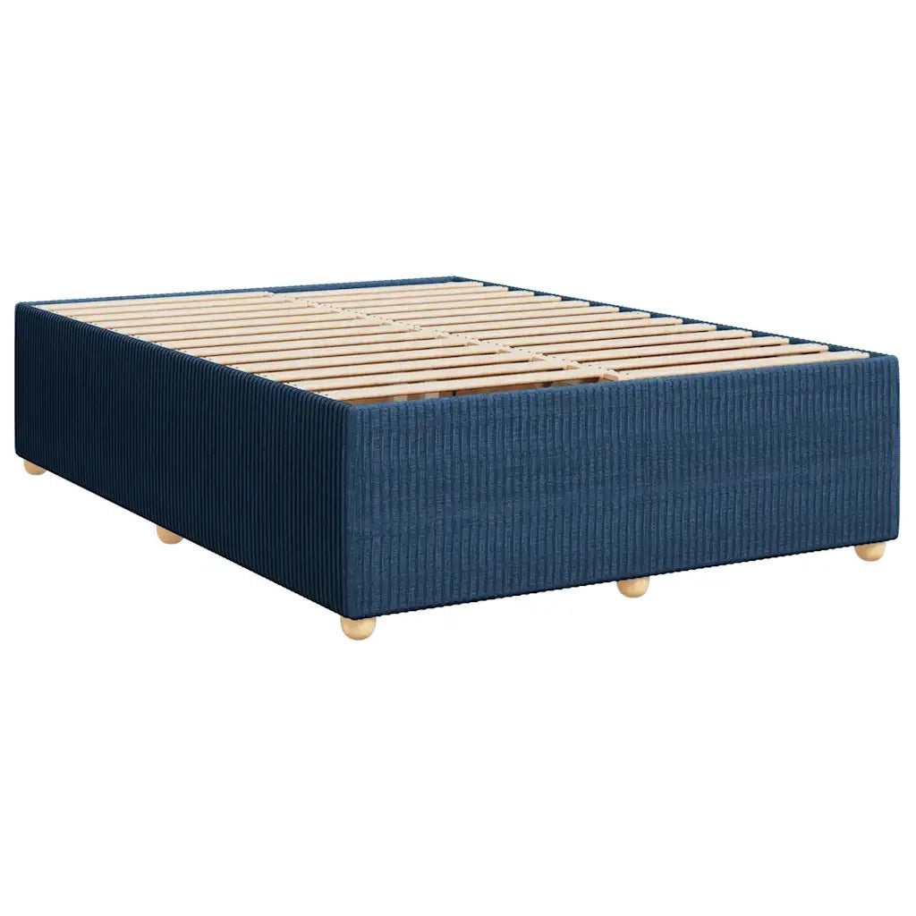 Giroletto a Molle con Materasso Blu 140x200 cm in Tessuto 3294399