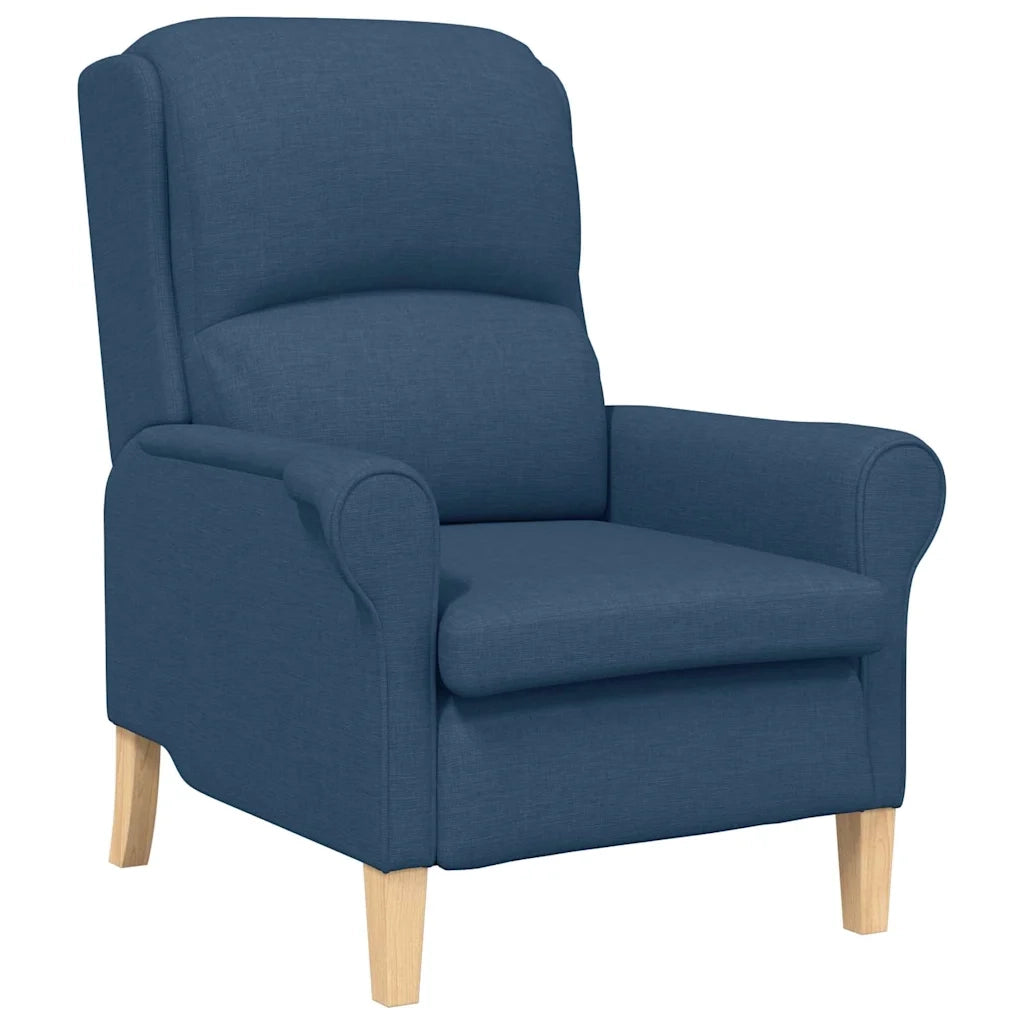 fauteuil Bleu tissu