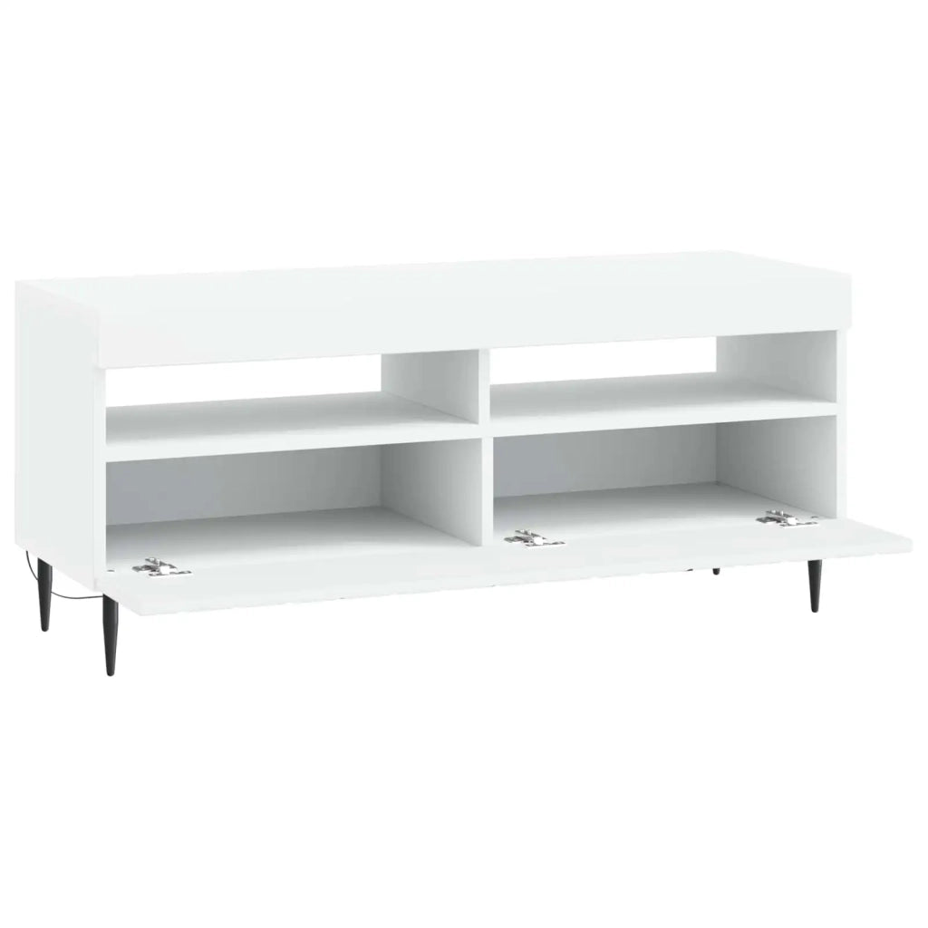 Mobile TV LED ZWOLLE 100 x 35 x 43 cm Bianco 896545