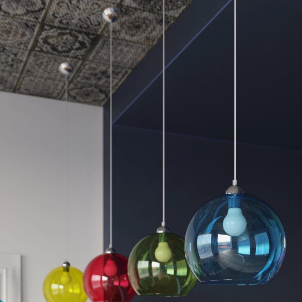 Lampada a sospensione ROTUND vetro trasparente E27 Pure Lume