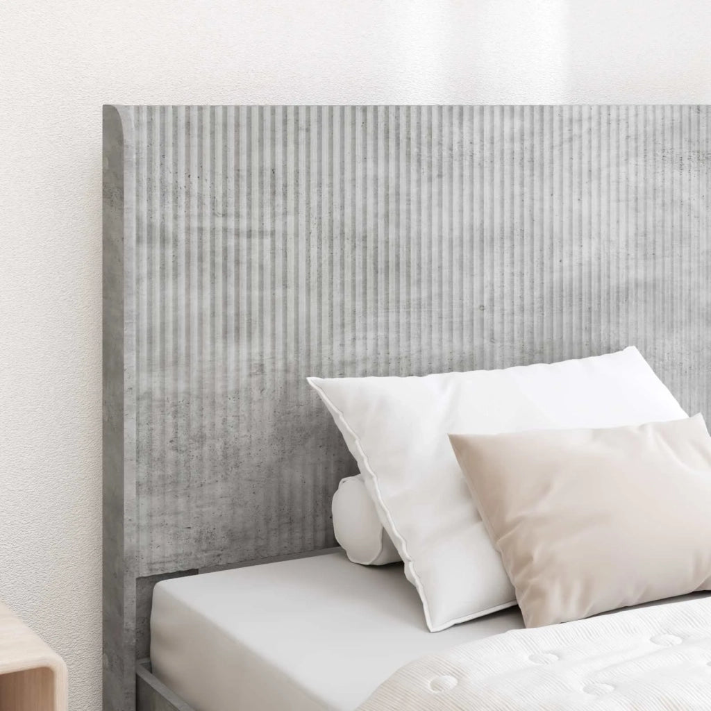 Testiera Letto Grigio Cemento Legno ingegnerizzato 889628