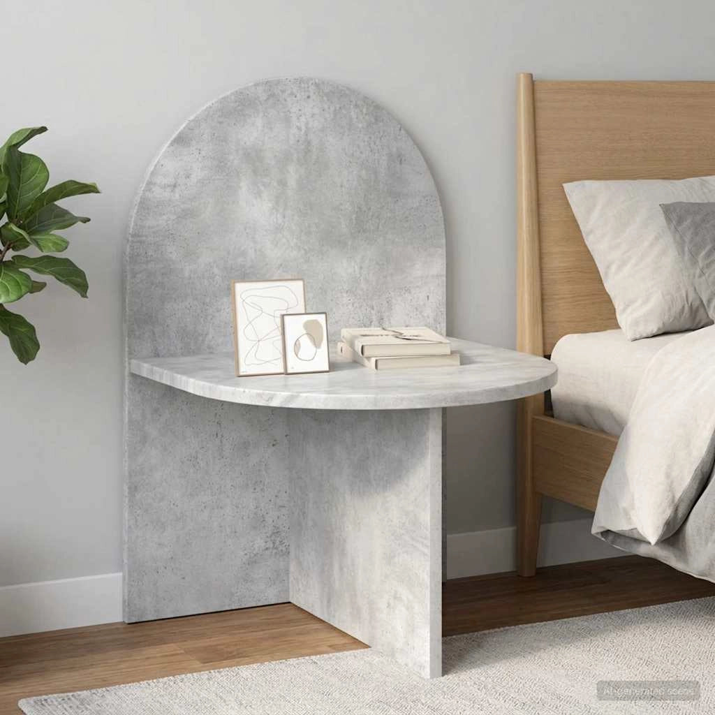 Comodino Grigio Cemento 48 x 49 x 65 cm Legno ingegnerizzato 8001119