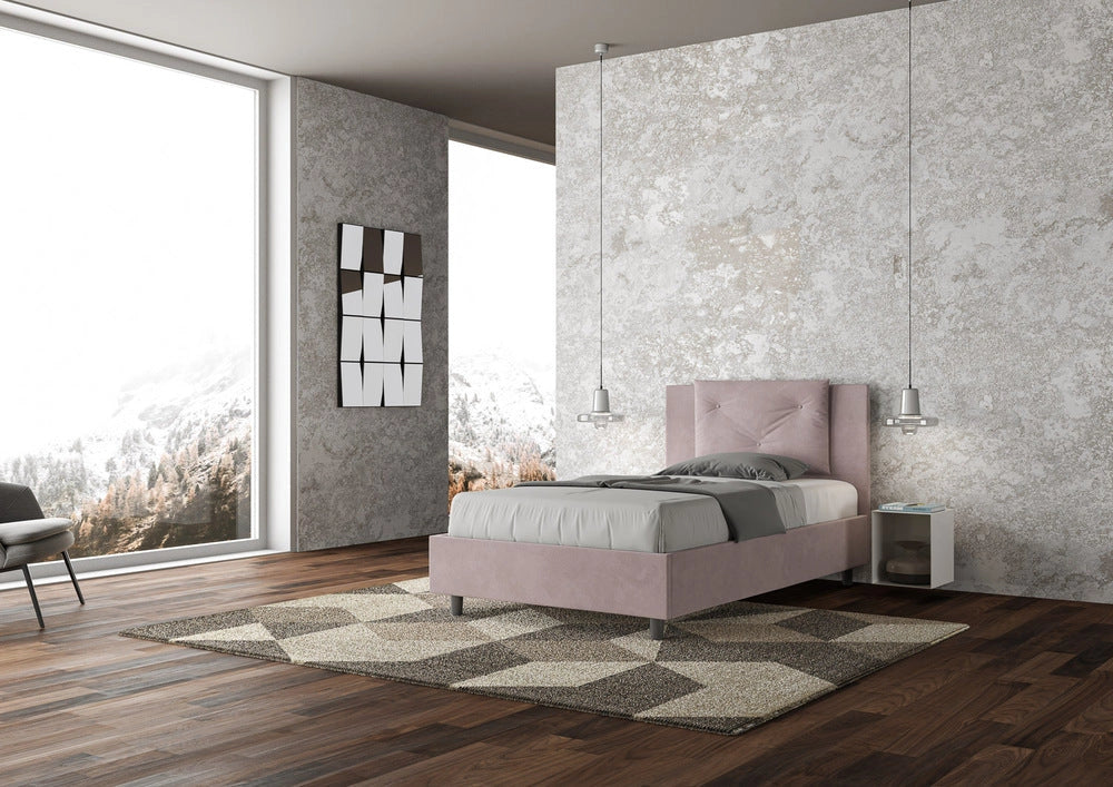 Letto 1 Piazza e Mezzo 130x190 cm con Rete Appia Glicine