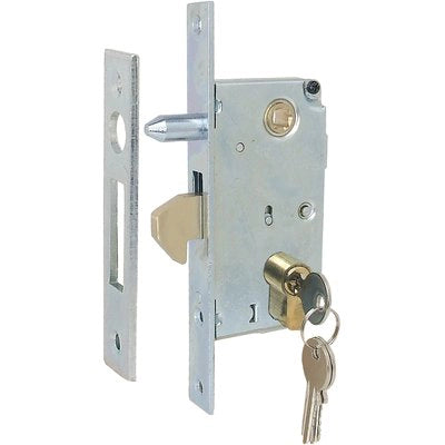 SERRATURA CANCELLO INFILARE A GANCIO S001 WORKIT - B.Q ZINC F.MM 22 C.SAGOM M1+Q8 E.MM 40