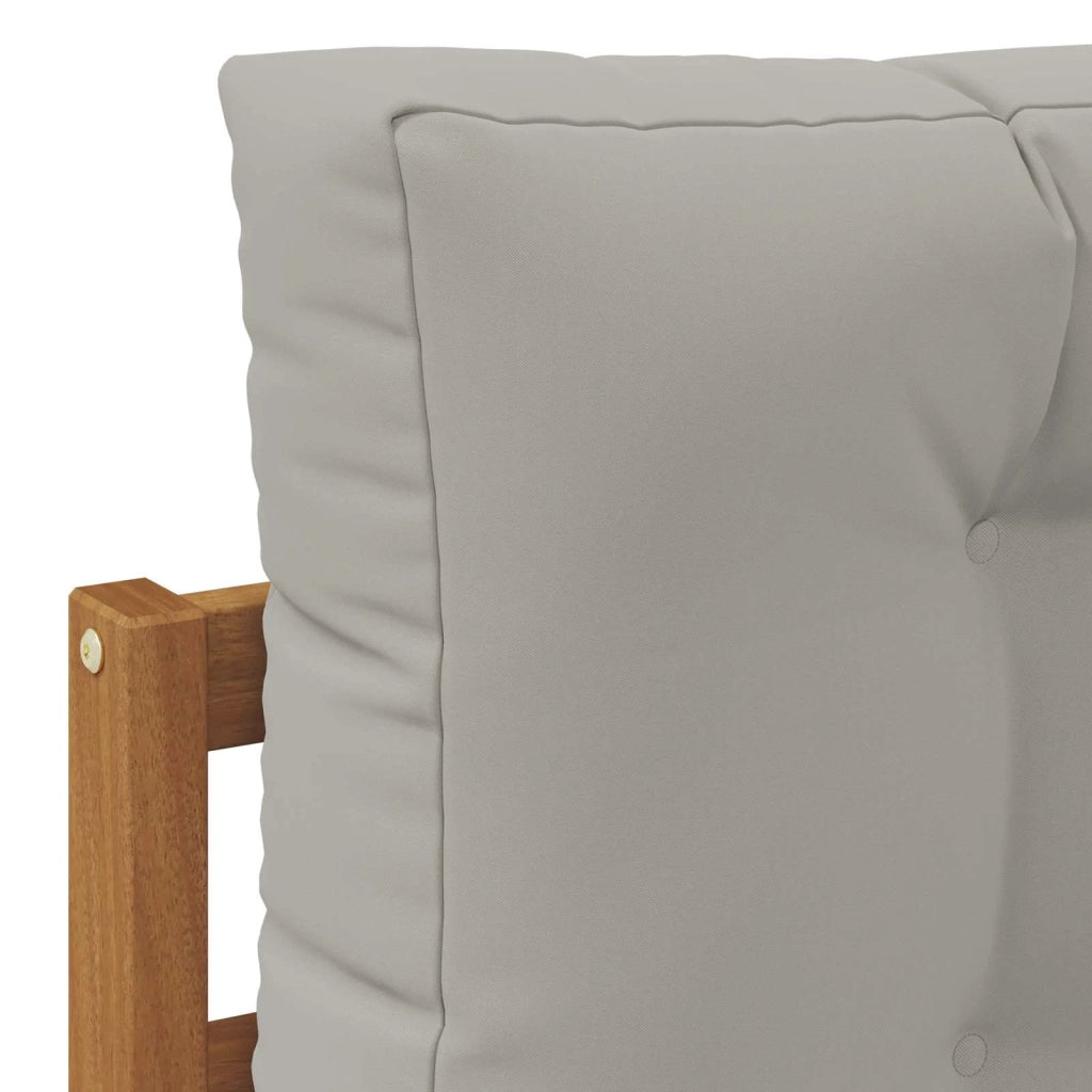 Set di divani da esterno 7 pz Grigio Naturale e Chiaro 3374041