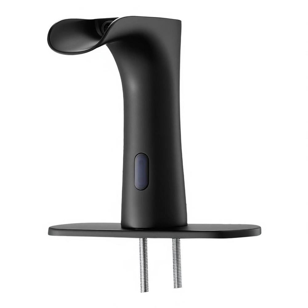 Touchless Bathroom Faucet (matte Black), Automatic Basin Mixer Tap, Sensor Tap With Hole Cover, Battery-operated Faucet, Toilet Tap, Sink Tap