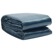 Pellicola Galleggiante Solare PE Piscina 549x274 cm Nero e Blu 92984