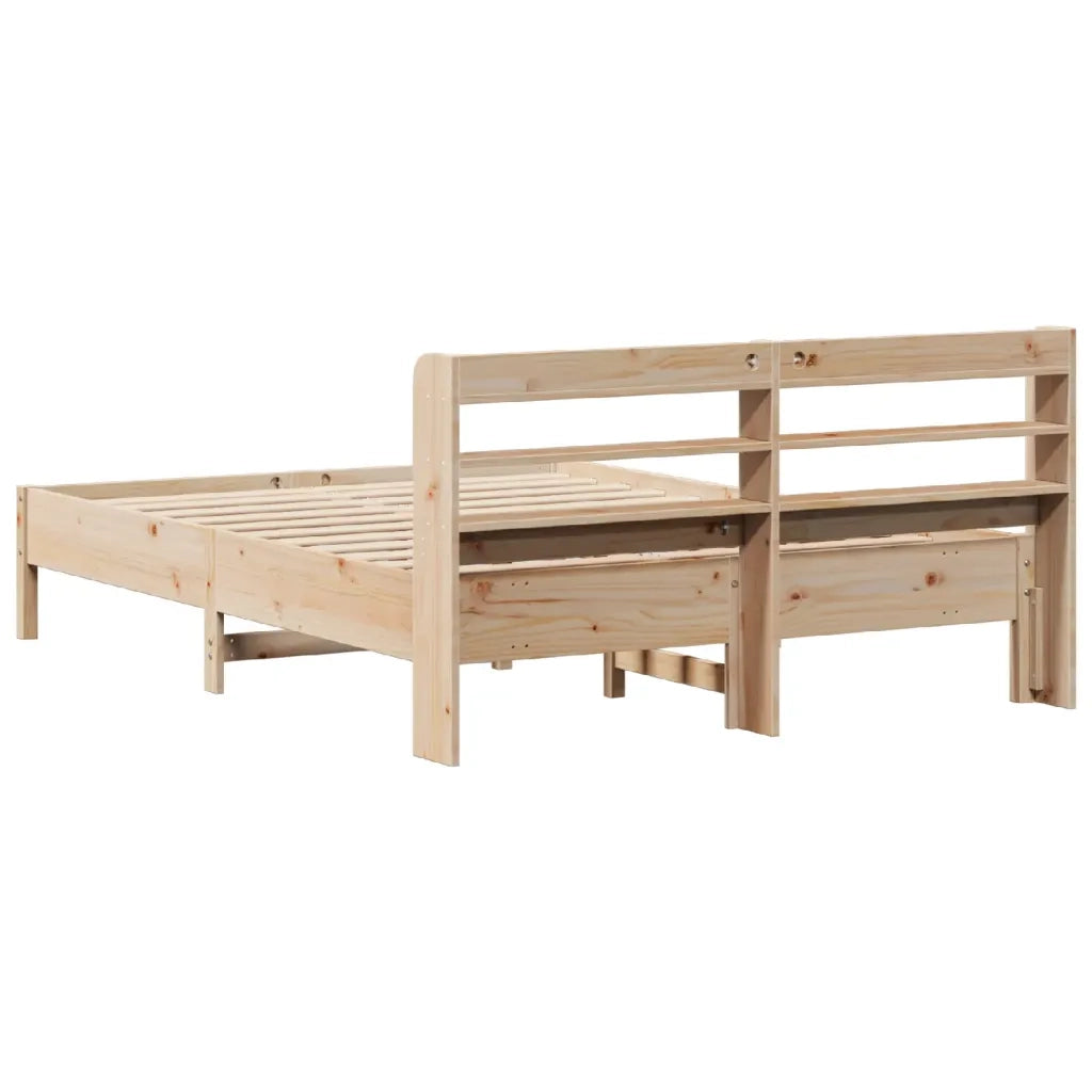 Letto senza Materasso-Struttura Letto 150x200 cm in Legno Massello di Pino 852373