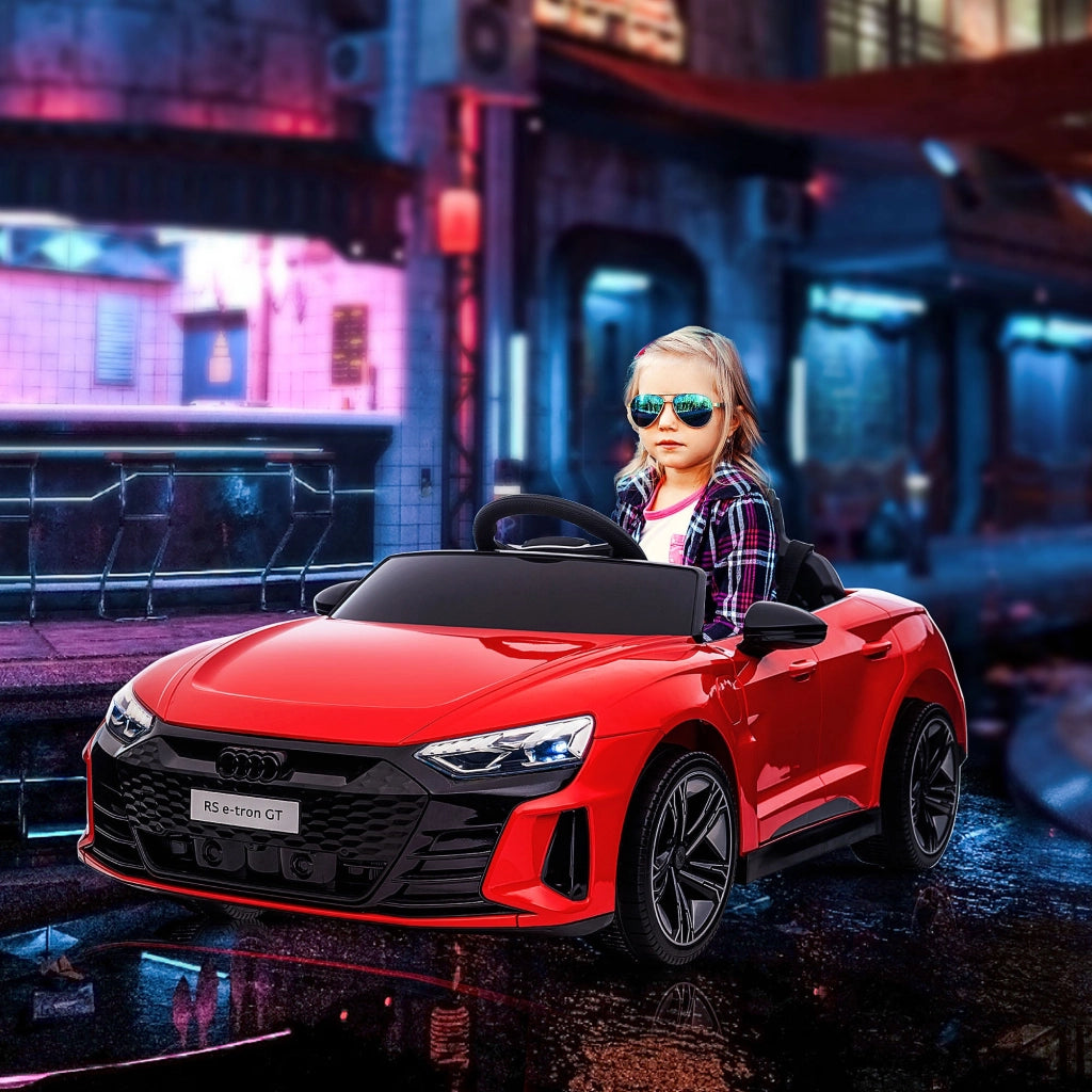 Macchina Elettrica per Bambini 12V con Licenza Audi RS e-tron GT Rossa