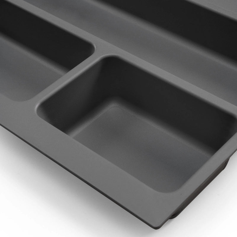 Portaposate Optima per cassetto universale, modulo 500 mm, Tecnoplastica, Grigio antracite