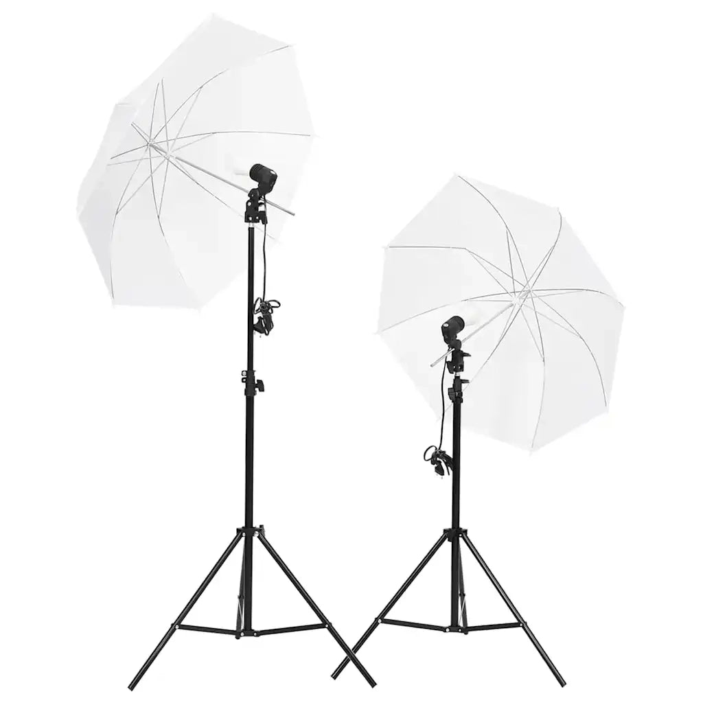 Kit di Illuminazione da Studio con Treppiedi e Ombrelli 190230
