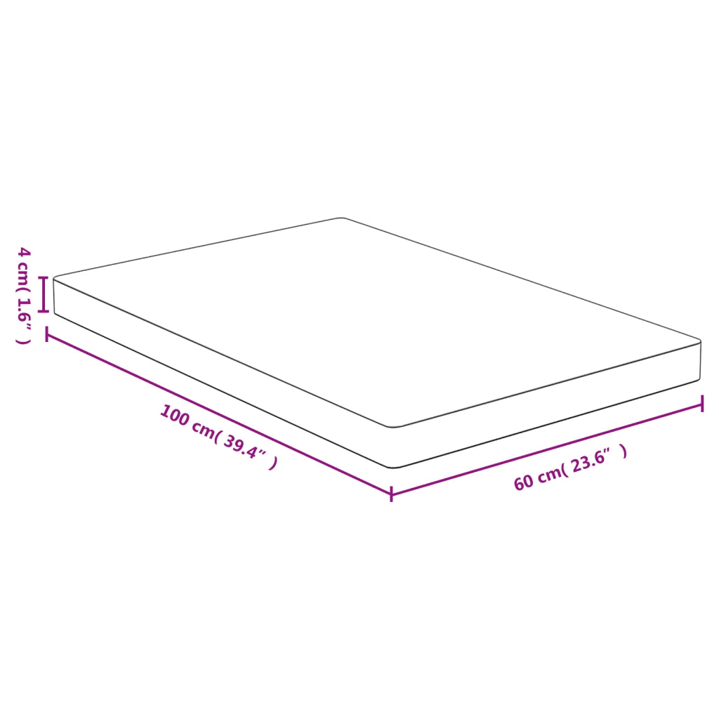 Dessus de table 60x100x4 cm bambou
