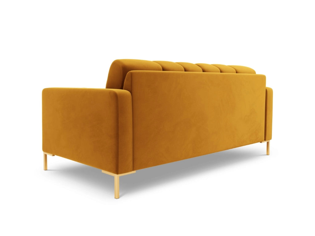 Cosmopolitan Design - Divano "Bali" 2 posti in velluto giallo 