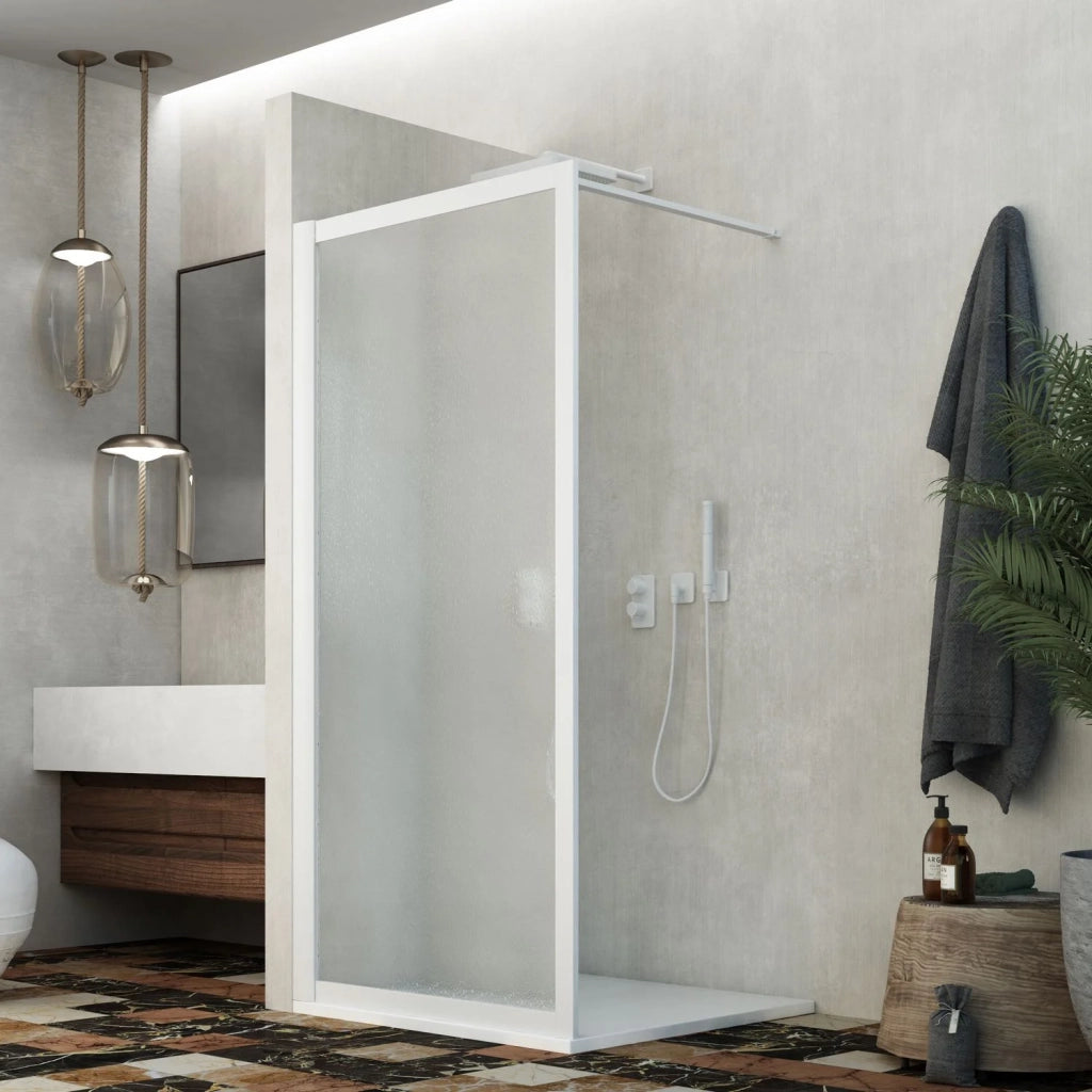 Parete doccia Walk-in Lato 120 CM H 190 in Acrilico mod. Beatrix Profilo