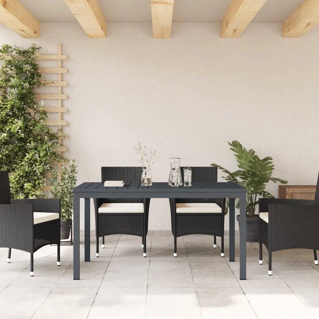 Tavolo da patio Antracite 180 x 80 x 74 cm 42010362