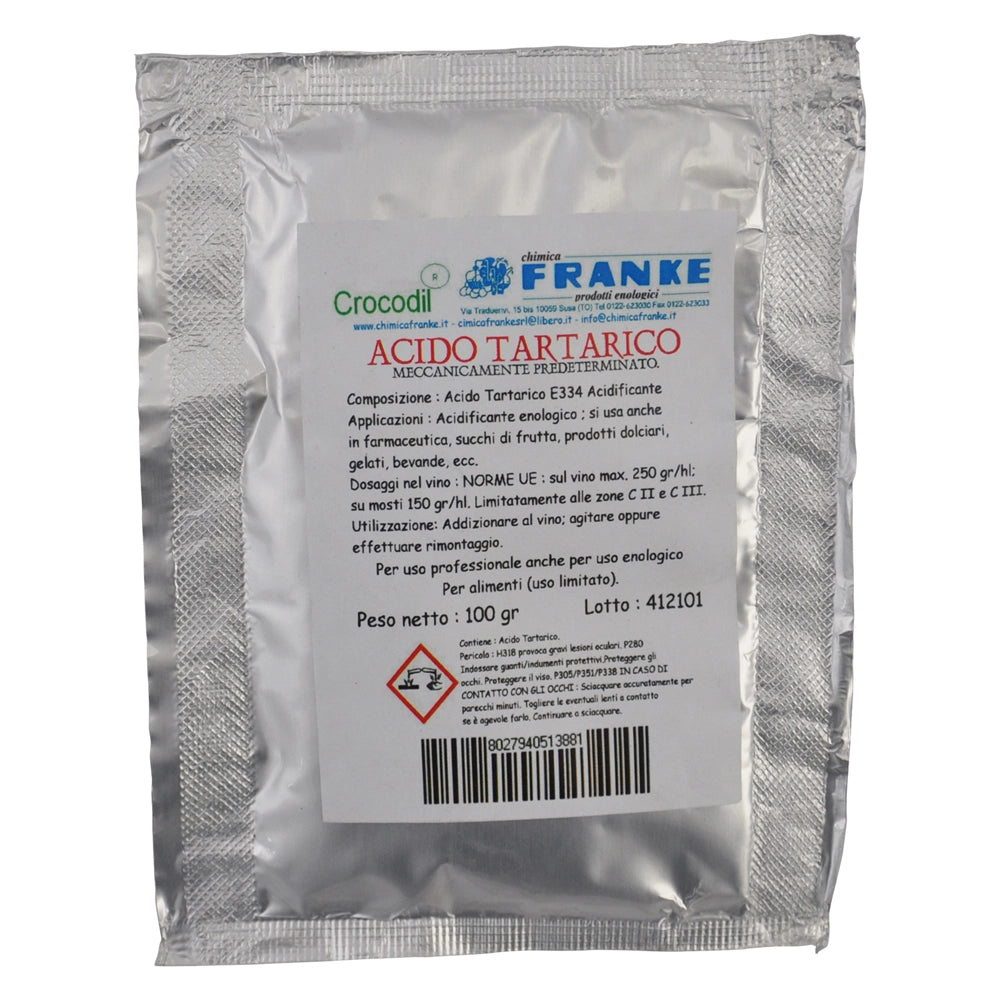 ACIDO TARTARICO gr. 100  - CHIMICA FRANKE